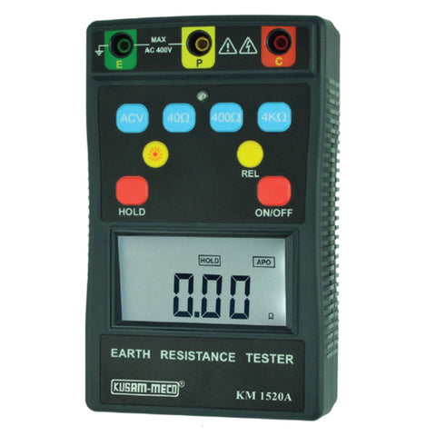 Kusam-meco Digital Earth Resistance Tester 3 Terminal KM 1520A 