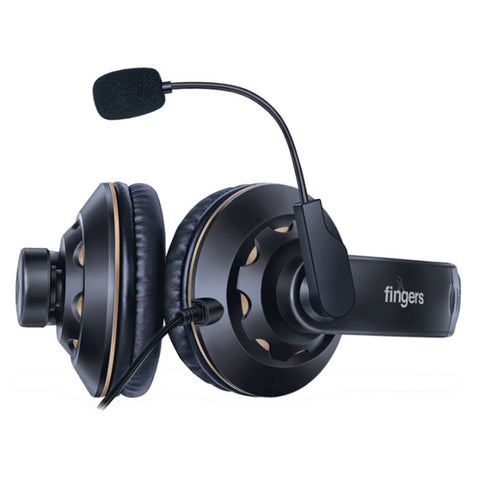 Fingers USB-Tonic H9 Wired Headset With Mic Black 