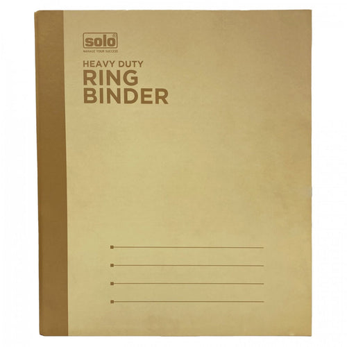 Solo Heavy Duty Ring Binder Brown A4 HDRB1 