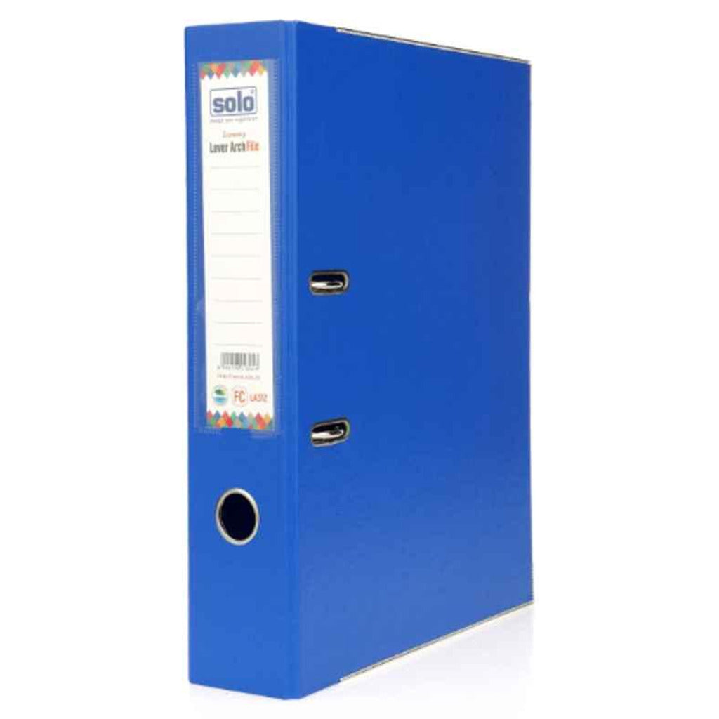 Solo Economy Lever Arch File Blue F/C LA312 