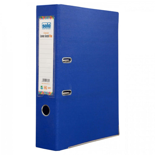 Solo Classic Lever Arch File Blue F/C LA511 