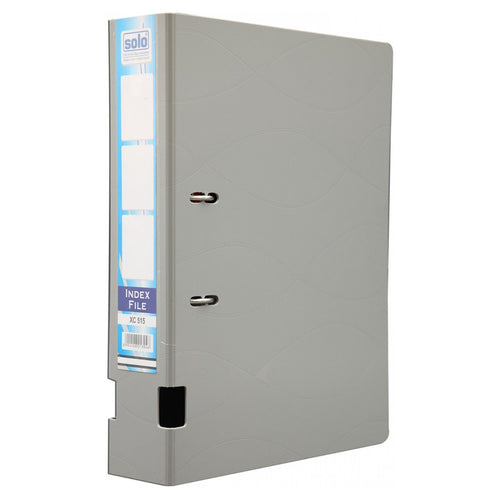 Solo Index Box File With Polymer Plastic Sheet Grey F/C XC515 