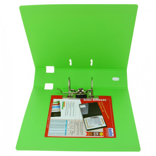 Solo Index Box File With Polymer Plastic Sheet Neon Green F/C XC515 