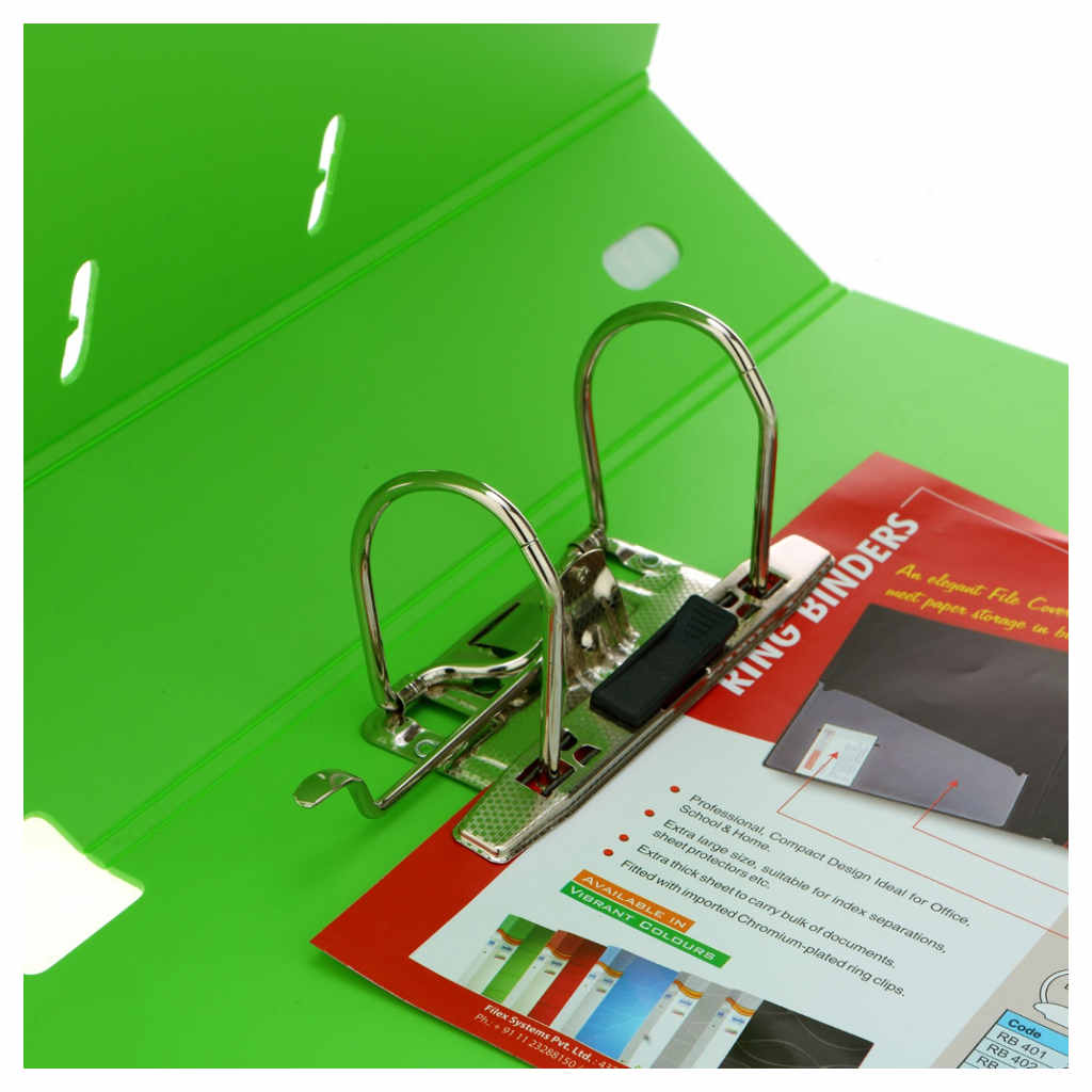 Solo Index Box File With Polymer Plastic Sheet Neon Green F/C XC515