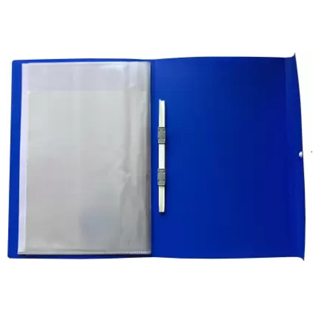 Solo Secure Display And Clip File Blue F/C DFB11