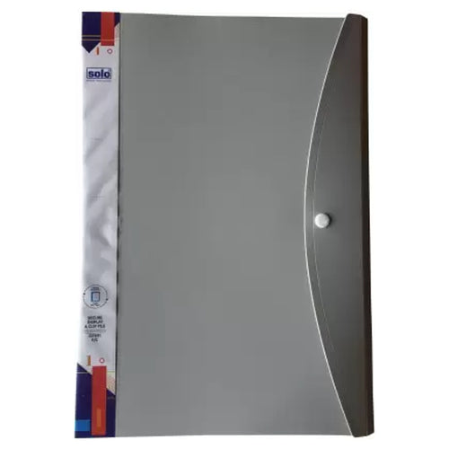 Solo Secure Display And Clip File Grey F/C DFB11 