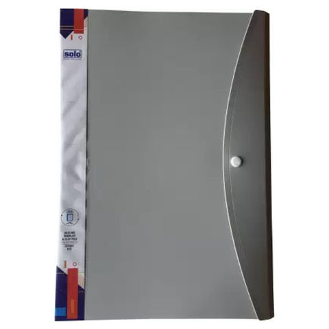 Solo Secure Display And Clip File Grey F/C DFB11 