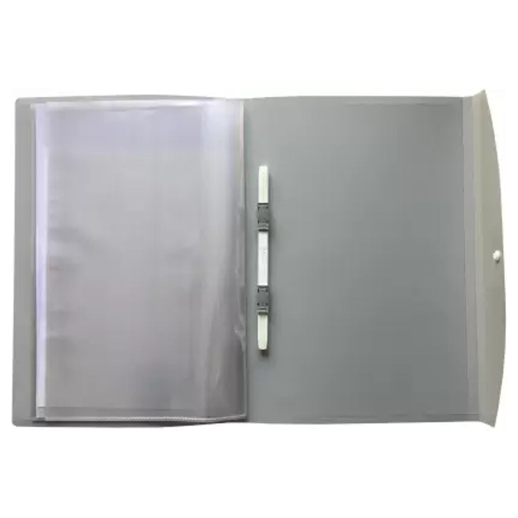Solo Secure Display And Clip File Grey F/C DFB11