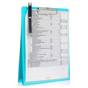 Solo Display Clip Board Stand Pastel Blue A4 DCBA4 