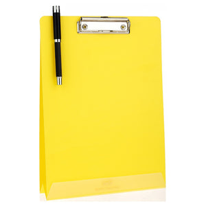 Solo Display Clip Board Stand Pastel Yellow A4 DCBA4 