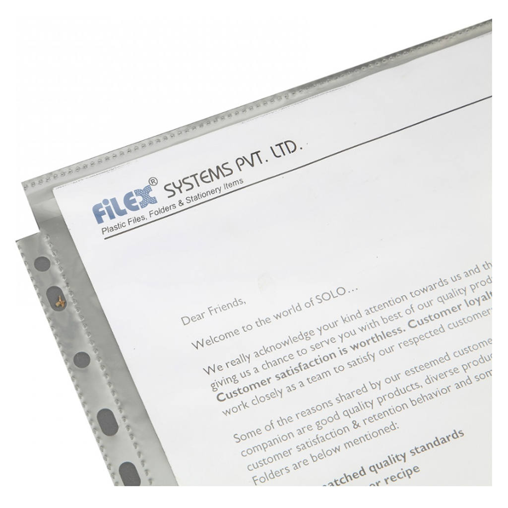 Solo Sheet Protector With Safeguards Clear A4 SP401