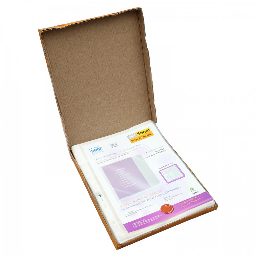 Solo Sheet Protector With Easyload Clear A4 SP501