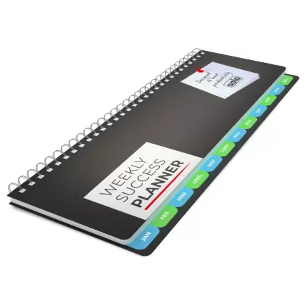 Solo Weekly Success Planner 128 Pages Black WSP01