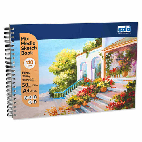 Solo Sketch Book With Landscape 50 Sheets 140 GSM A4 SBA4LD1 