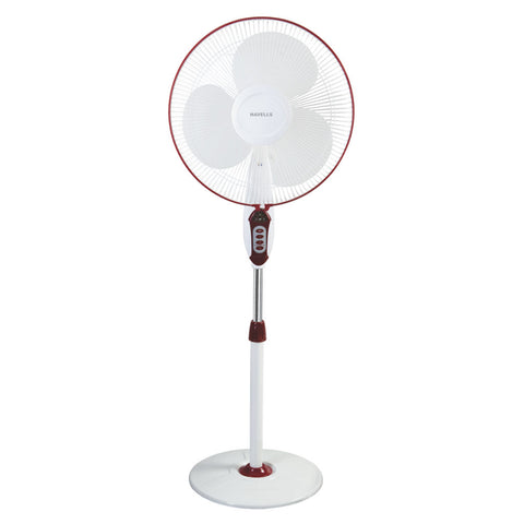 Havells Sprint Led Remote Pedestal Fan 400mm Red 