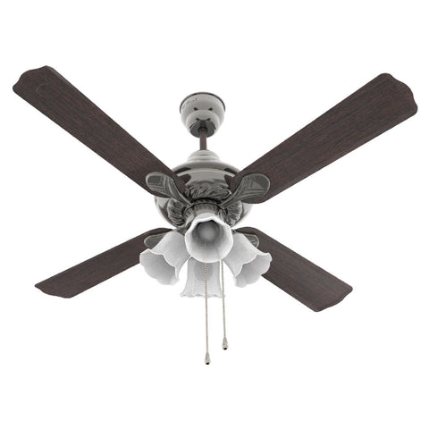 Havells Florence UL Ceiling Fan With Underlight 1200mm Walnut Black Antique Brass 