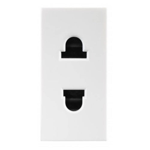 Legrand Lyncus 6/16 A 2 Pin Euro US Socket 1 M White 6772 25 