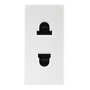 Legrand Lyncus 6/16 A 2 Pin Euro US Socket 1 M White 6772 25 