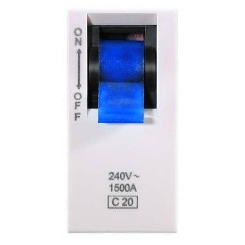 Legrand Lyncus 20 A MCB SP C Curve 1 M White 6772 82 