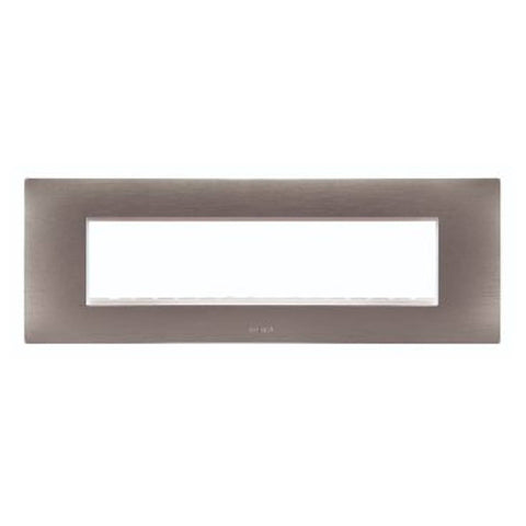Legrand Lyncus Plate With Frame 8M(H) Brushed Silver 6775 48 