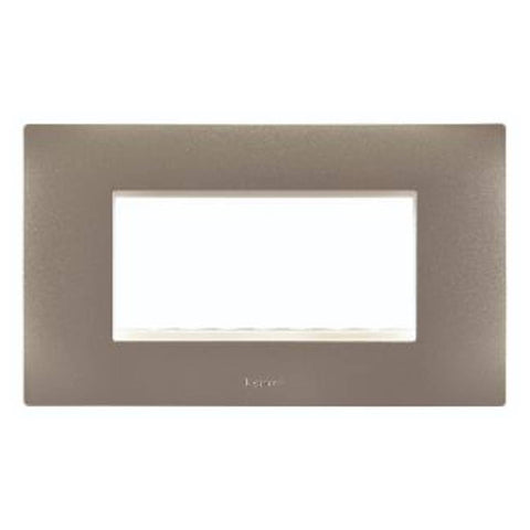 Legrand Lyncus Plate With Frame 4M Champagne 6775 84 