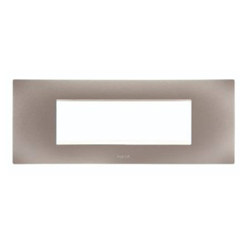 Legrand Lyncus Plate With Frame 6M Matt Silver 6776 06 