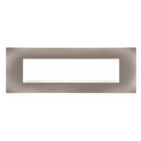 Legrand Lyncus Plate With Frame 8M (H) Matt Silver 6776 08 