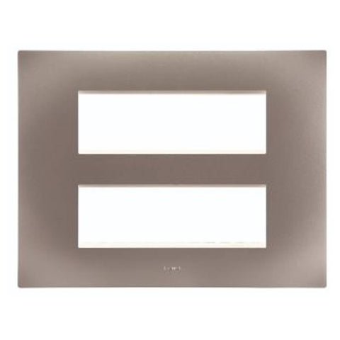 Legrand Lyncus Plate With Frame 12M Matt Silver 6776 12 