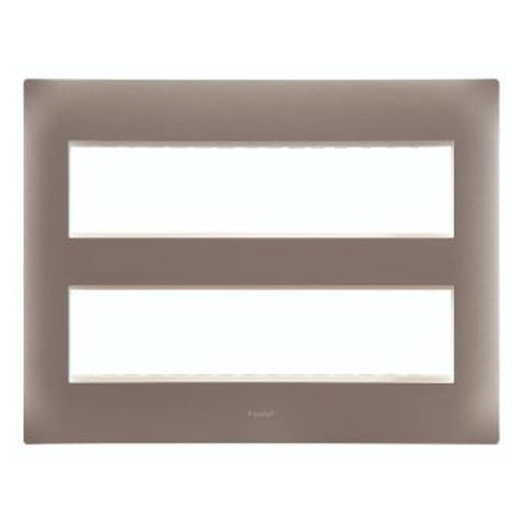 Legrand Lyncus Plate With Frame 16M Matt Silver 6776 16 