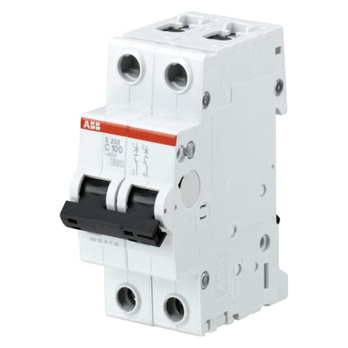 ABB S200 Series C Curve MCB 2P 80-100A 