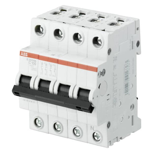 ABB S200 Series C Curve MCB 3+NP 80-100A 