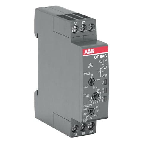 ABB CT-SAC.22 Single Function Electronic Time Relay 1SVR508210R0100 