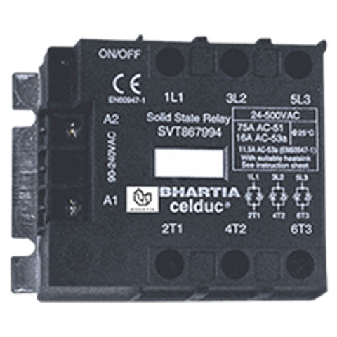 BCH SVT Series DC Control Solid State Relay Zero Cross With LED Three Phase 12A SVT861394 