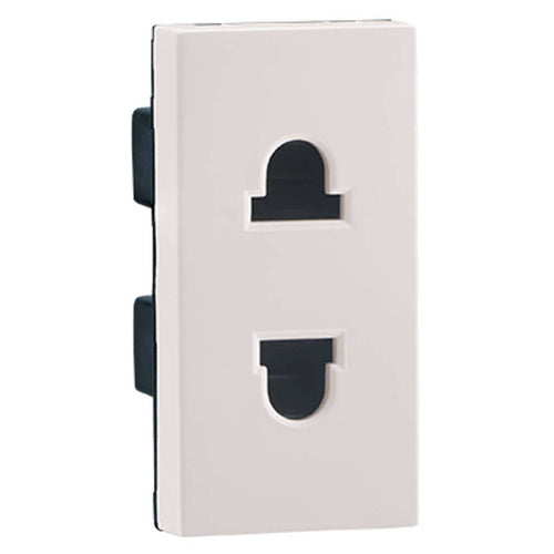 Legrand Myrius Nextgen 2 Pin Euro US Socket 1M 6/16A White 6792 25 