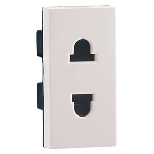 Legrand Myrius Nextgen 2 Pin Euro US Socket 1M 6/16A White 6792 25 