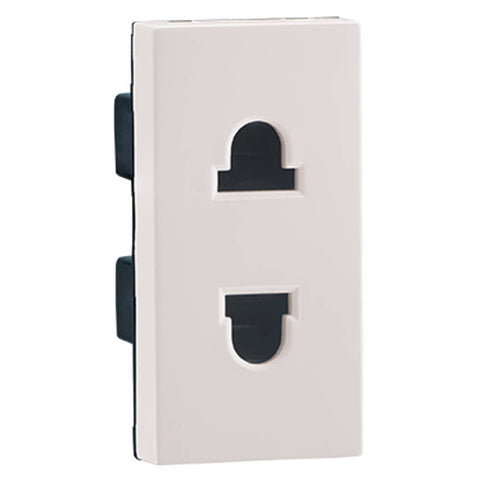 Legrand Myrius Nextgen 2 Pin Euro US Socket 1M 6/16A White 6792 25 