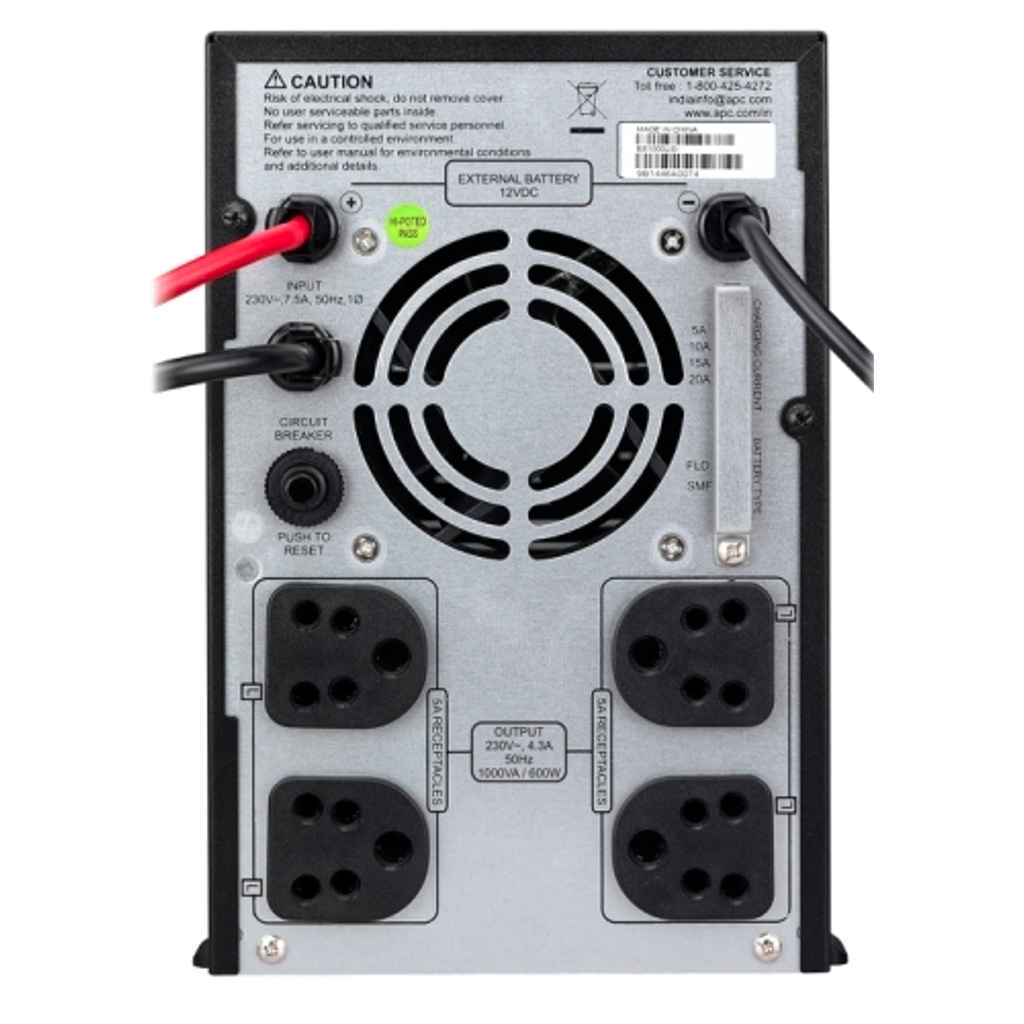 APC Back-UPS 1000VA Without Battery 230V BX1000UXI