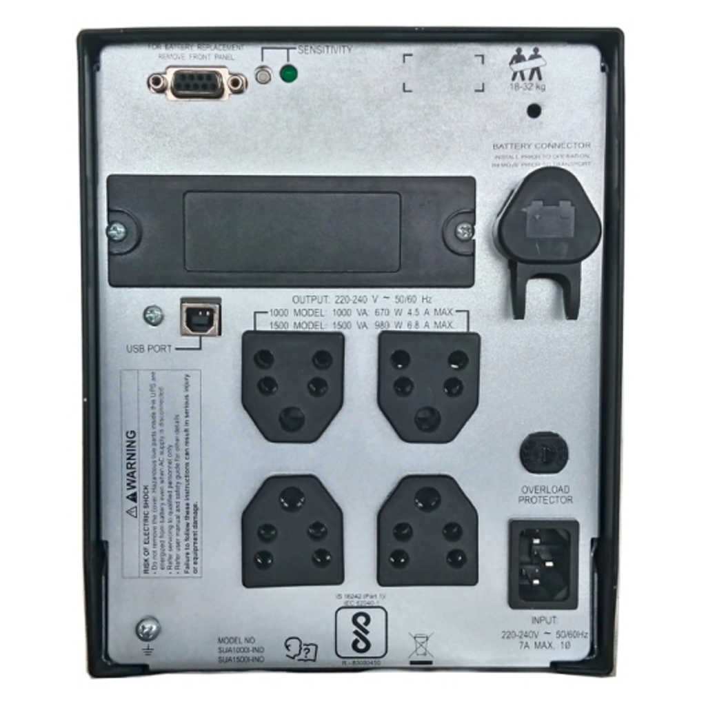 APC Smart-UPS USB & Serial 1000VA 230V SUA1000I-IND