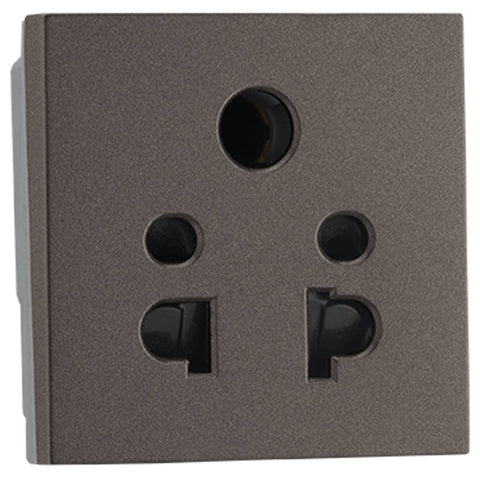 Legrand Myrius Nextgen 5 Pin Universal Socket 2M 6A Charcoal Grey 6794 28 