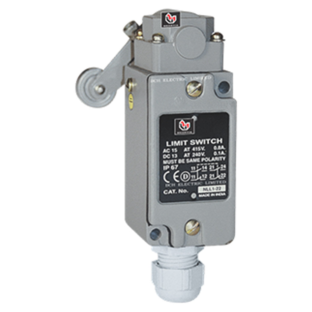BCH Heavy Duty Limit Switch With Roller Lever Screw Terminal 2NO+2NC 