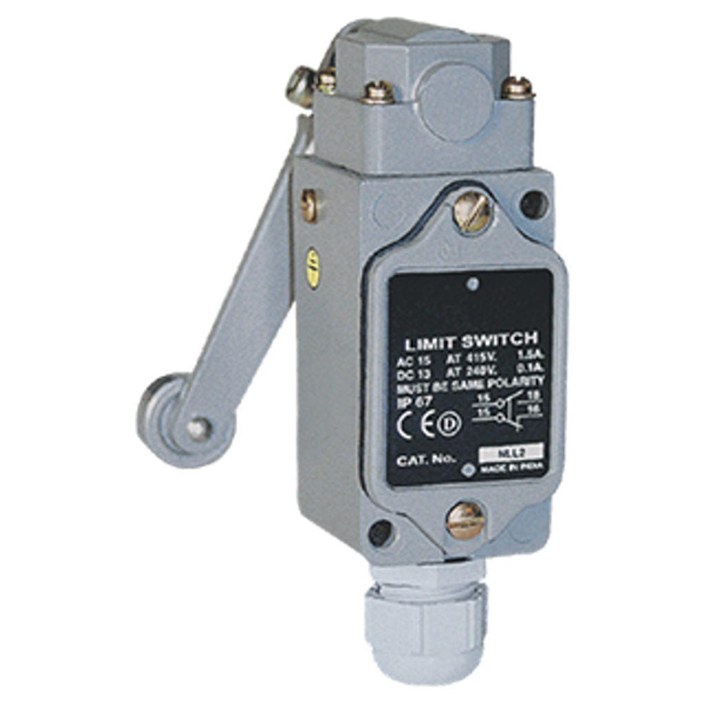 BCH Heavy Duty Limit Switch With Roller Lever Precabled 2NO+2NC