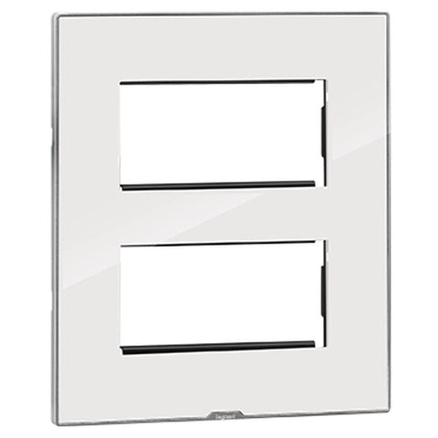 Legrand Myrius Nextgen Plate With Frame 2x4M Ice White 6795 29 