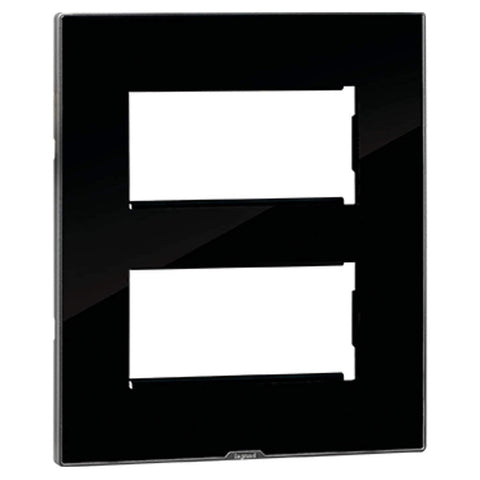 Legrand Myrius Nextgen Plate With Frame 2x4M Ice Black 6795 49 