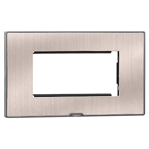 Legrand Myrius Nextgen Plate With Frame 4M Pearl Champagne 6795 64 