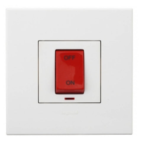 Legrand Arteor Switch With Indicator DP  1Way 2M 40A White 5735 30 