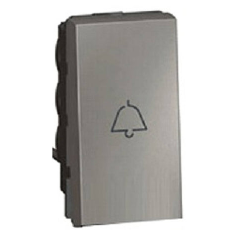 Legrand Arteor Bell Push Switch SP 1Way 1M Magnesium 5736 13 