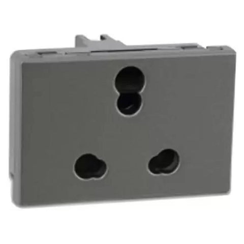 Legrand Arteor 3 Pin Socket Shutter 6/16A 3M Magnesium 5736 67 
