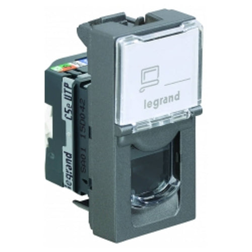 Legrand Arteor RJ45 Cat 5 UTP Information Socket 1M Magnesium 5736 29 