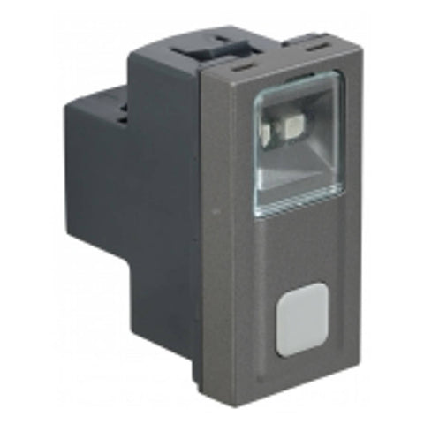 Legrand Arteor Bell Call Indicator Switch With Registor SP 1Way 1M 6A Magnesium 5736 15 