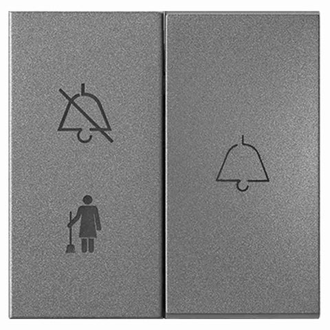 Legrand Arteor DND & MMR Indicator With Bell Push Switch 1+1M Magnesium 5736 61 